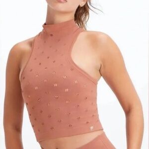 Fabletics | Frances Sculpt-Knit Mock Neck Tank | Size Medium